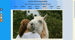 Desktop Screenshot of 2020horsemanship.org