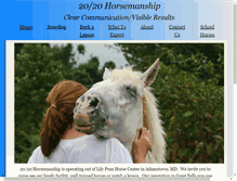 Tablet Screenshot of 2020horsemanship.org