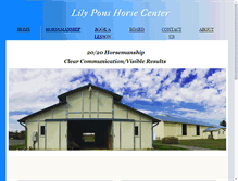 Tablet Screenshot of 2020horsemanship.com